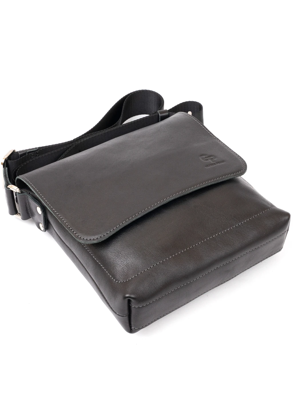Чоловіча шкіряна сумка 21х23х4,5 см Grande Pelle (229458934)
