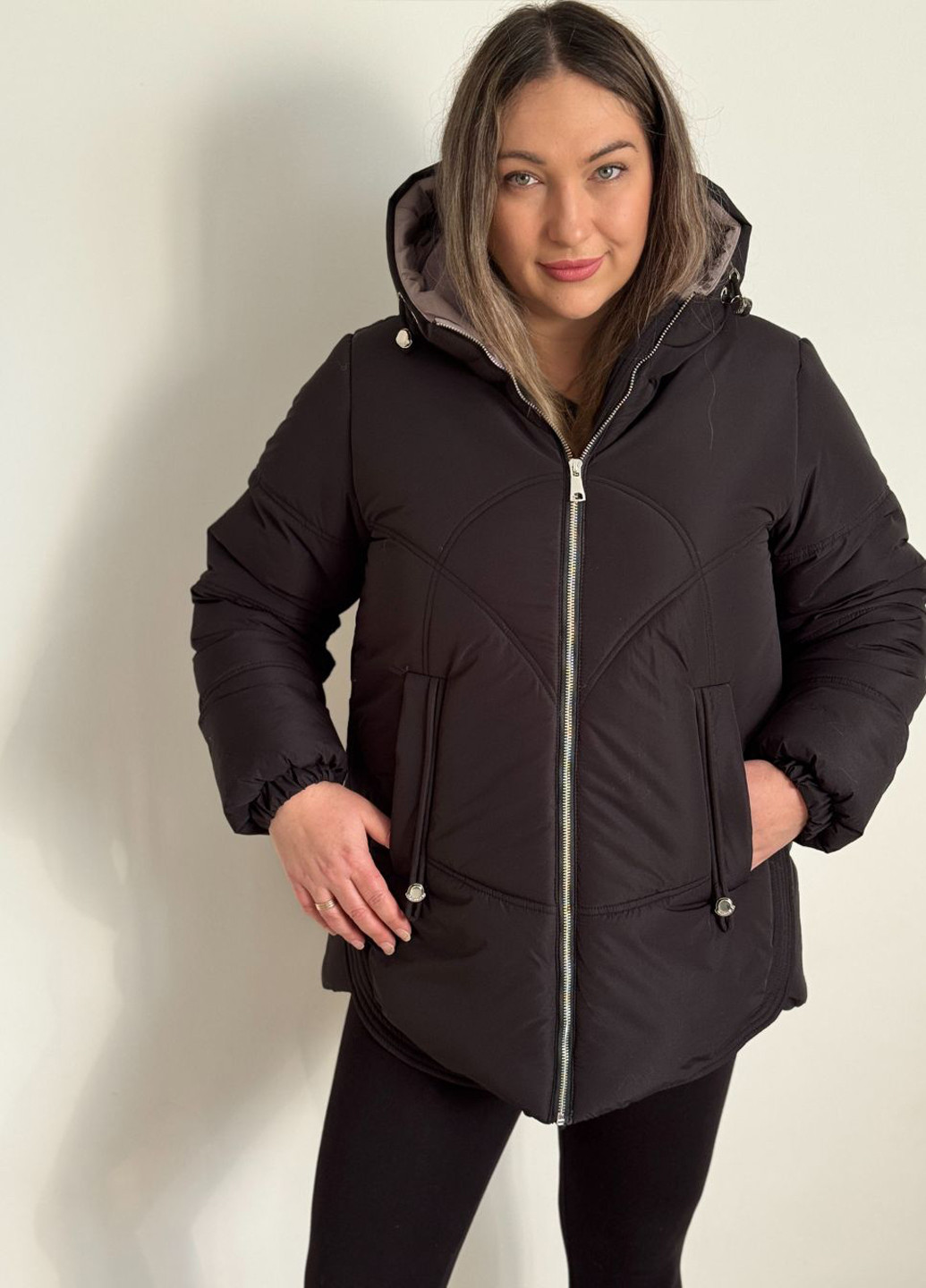 Черная зимняя куртка Eva Classic