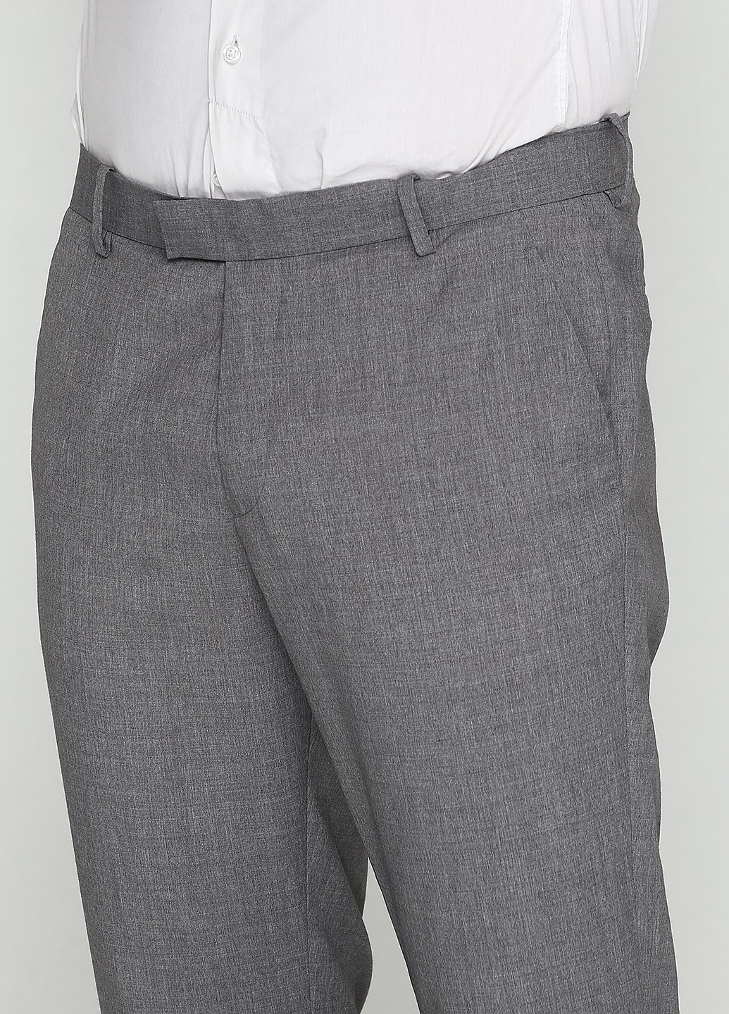 Светло-серые классические демисезонные классические брюки H&M