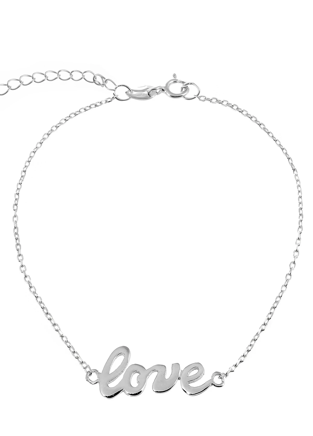 Браслет, серебро "Love" Silvex925 (223333703)