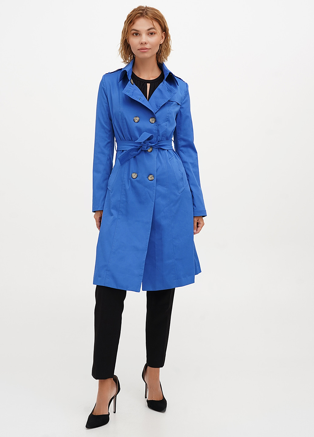 Плащ тренчкот на пуговицах демисезон (323777646)