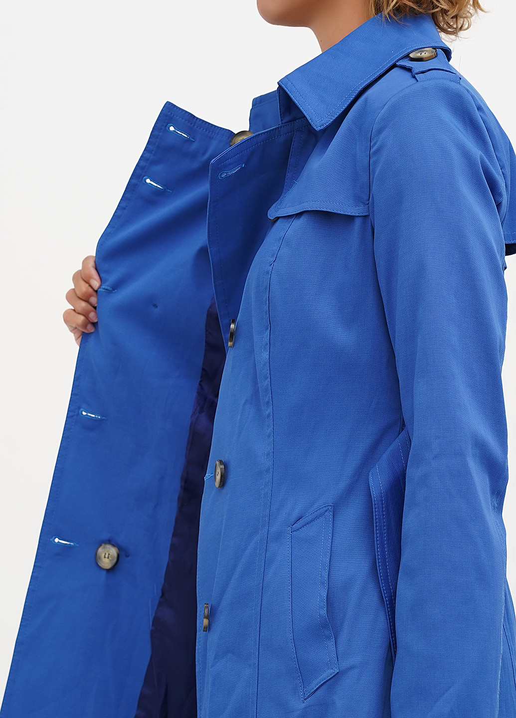 Плащ тренчкот на пуговицах демисезон (323777646)