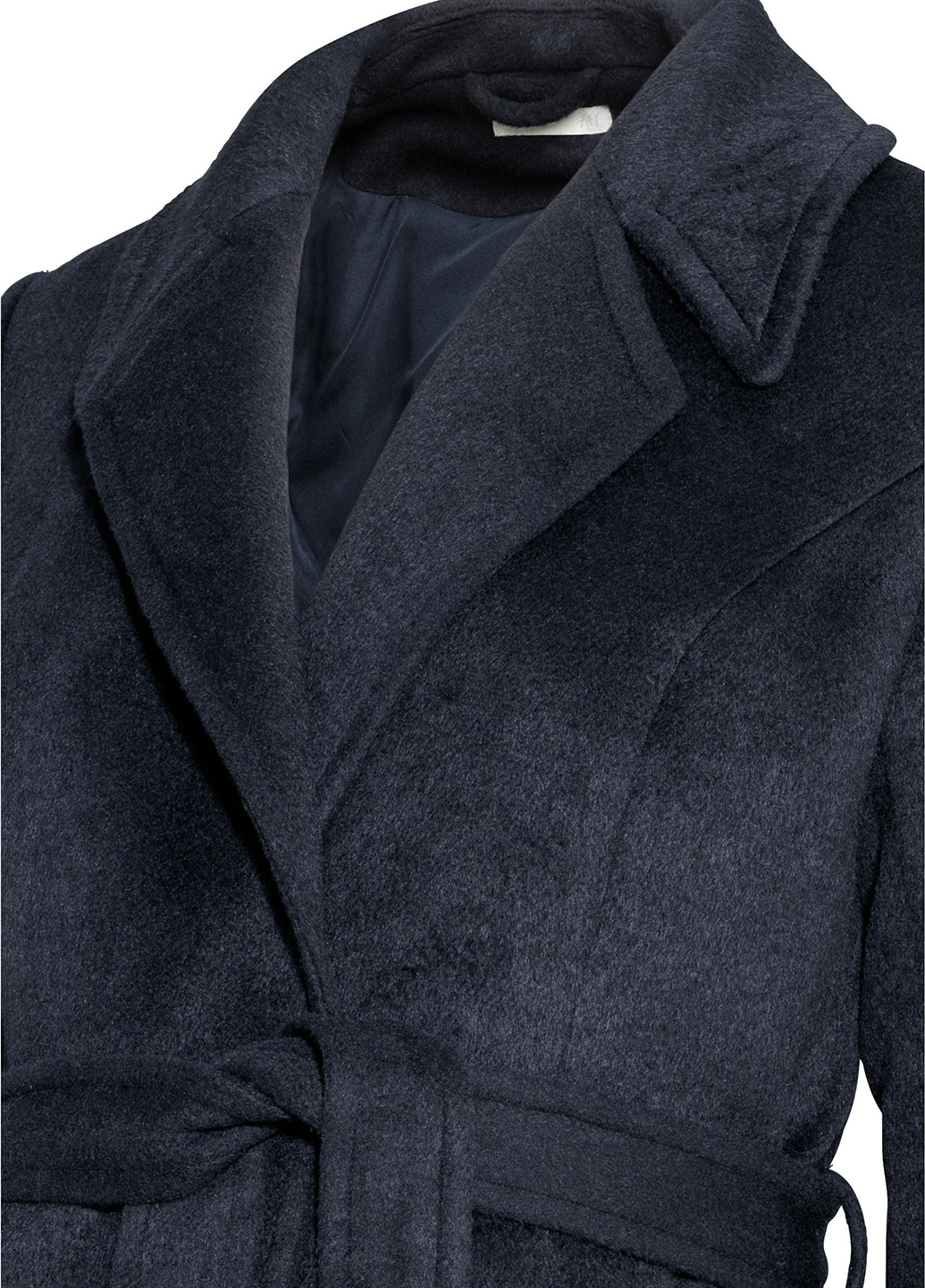 Темно-синее демисезонное Пальто для беременных двубортное H&M