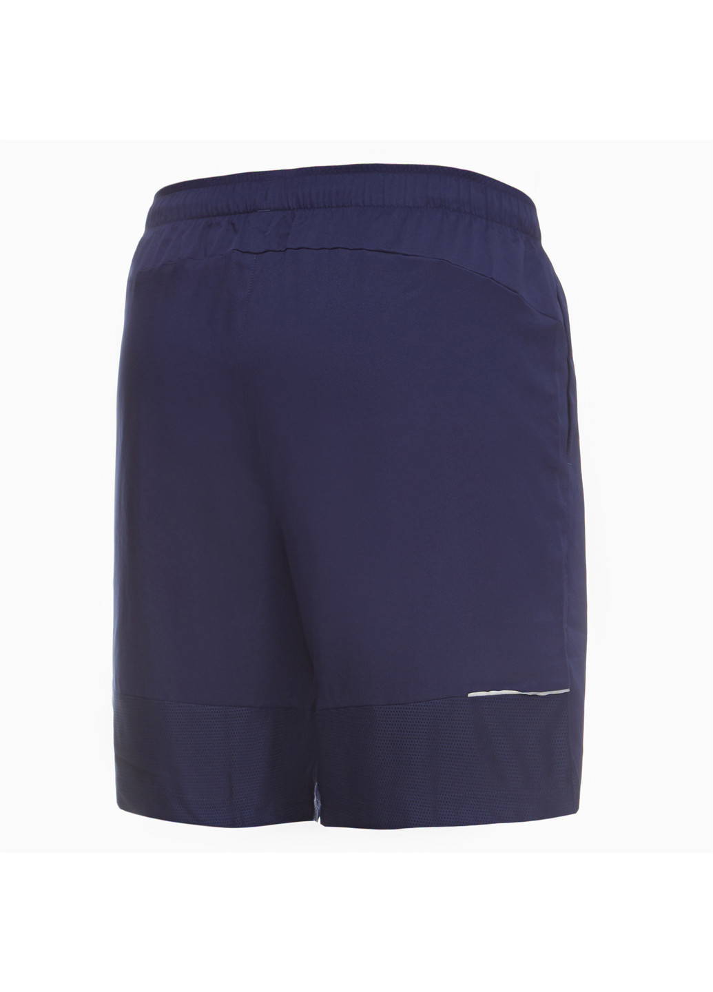 Шорты Active 8 inch Shorts Poly M Puma однотонные синие спортивные полиэстер, эластан