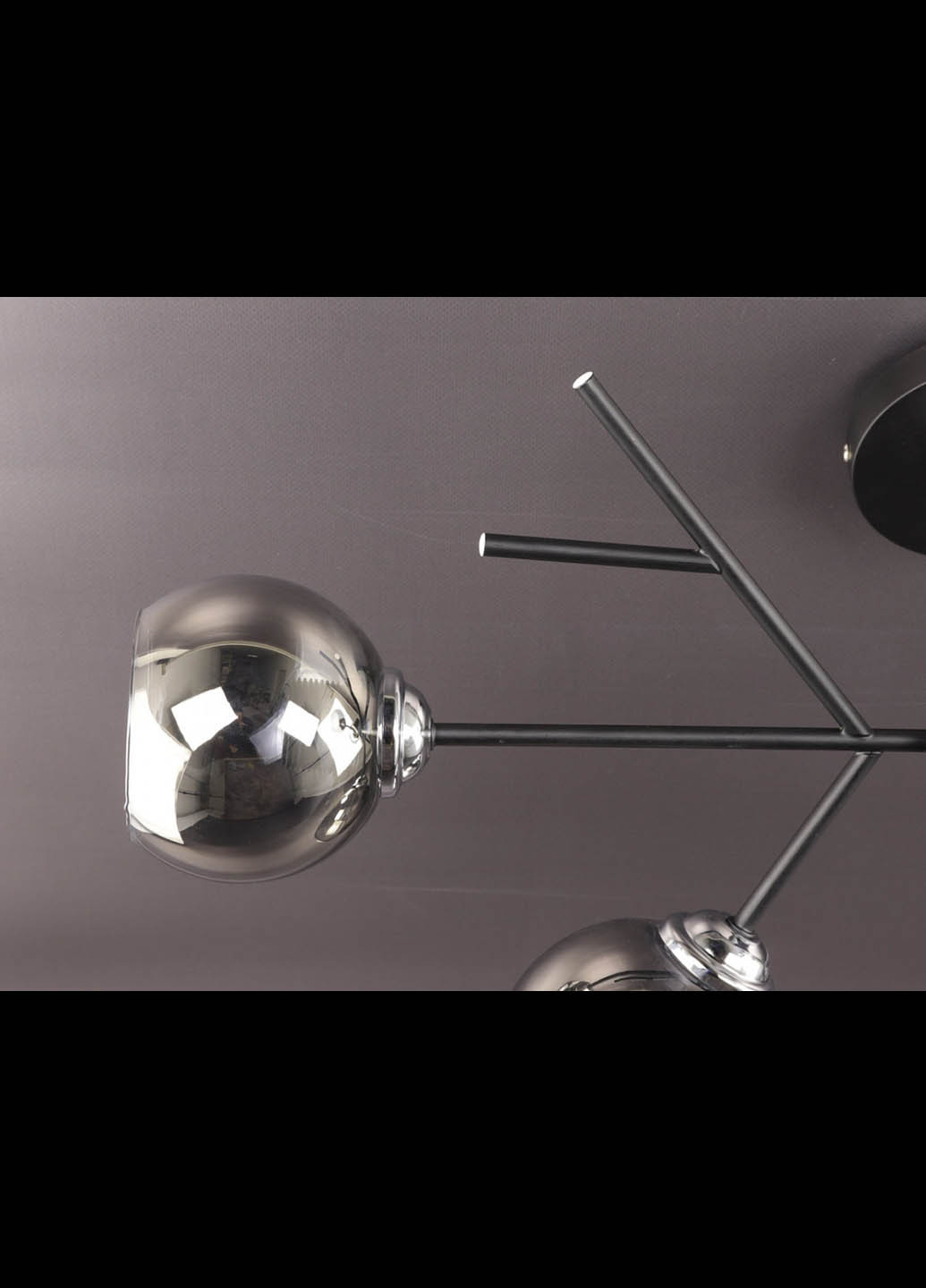 Люстра потолочная на 4 лампочки 088/4-bk-gr Черный 34х35х75 см. Handmade (234539866)