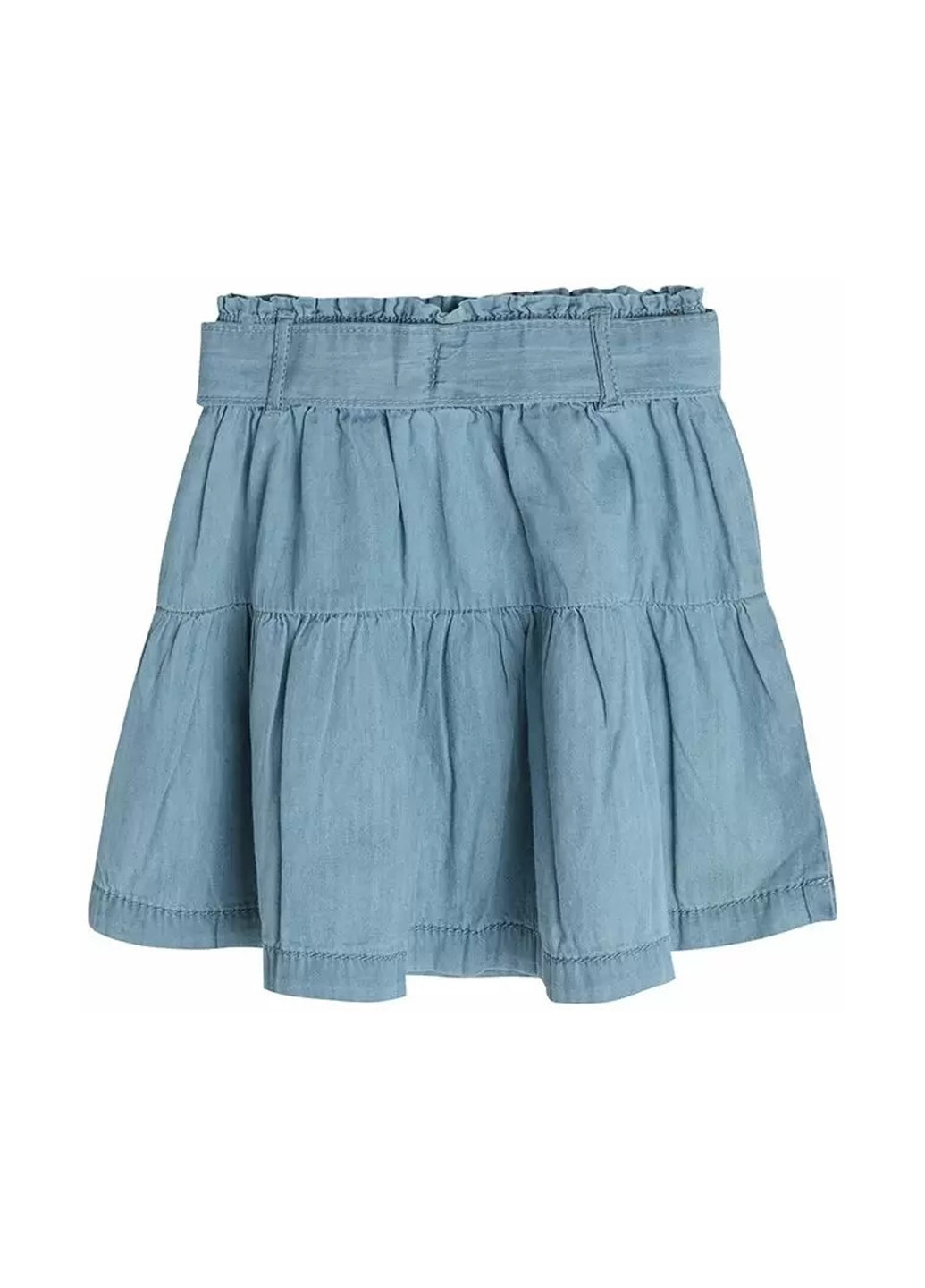 Голубая откровенный однотонная юбка Cool Club а-силуэта (трапеция)