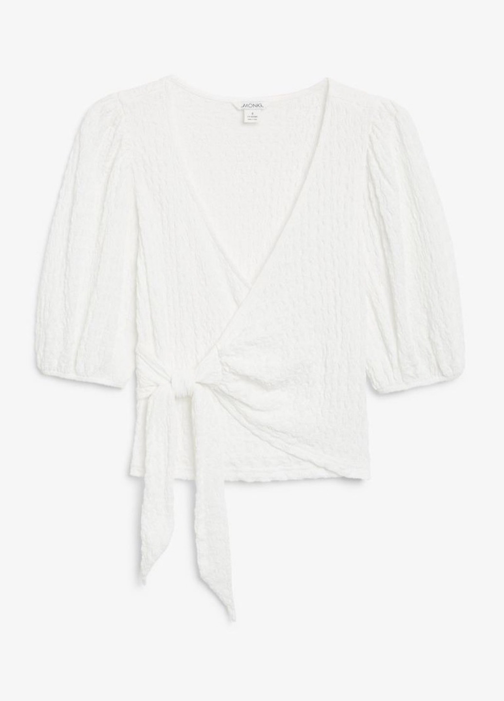 Белая блуза на запах Monki