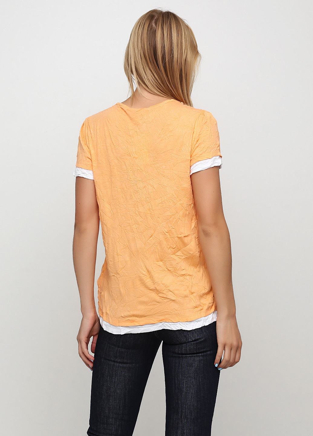 Оранжевая летняя футболка Linea Tesini