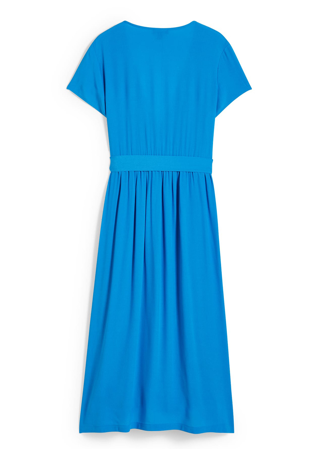 Синя кежуал сукня на запах C&A однотонна