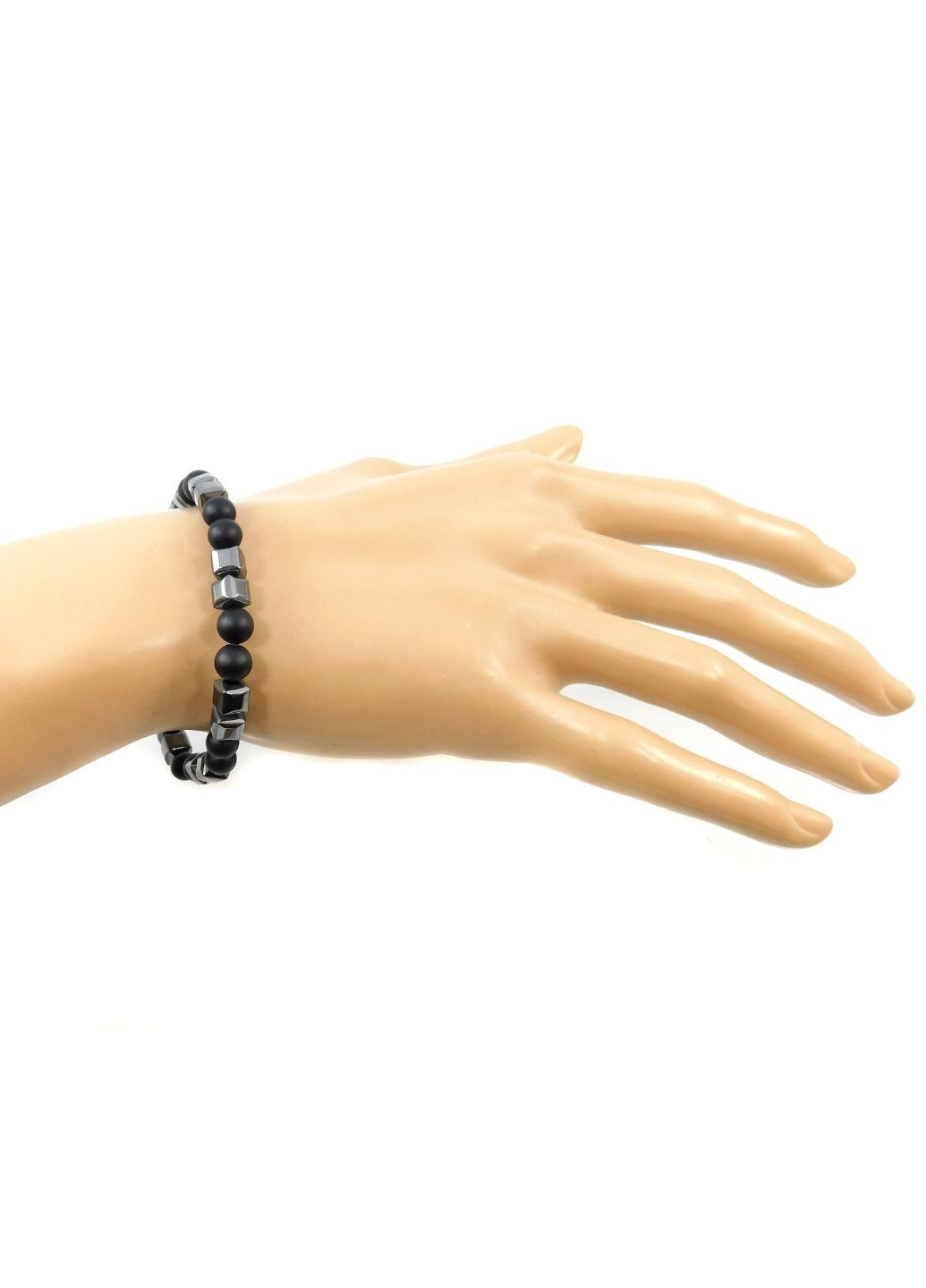 Эксклюзивный браслет Гематит, Шунгит 17 размер, резинка Fursa fashion браслет (254055242)