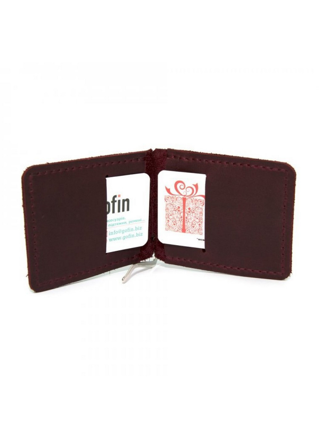 Шкіряний затискач для грошей GOFIN (253020548)