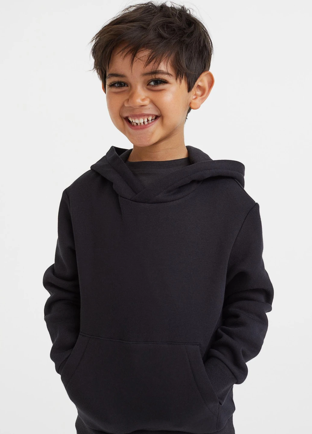 Худі фліс,чорний, H&M Basic (255192131)