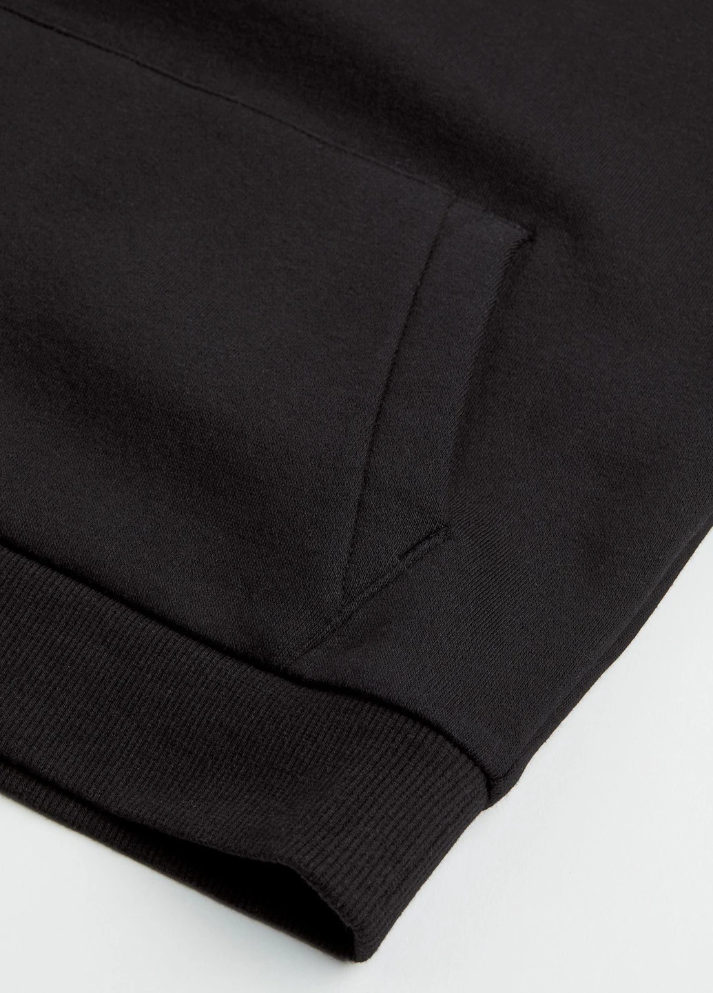 Худі фліс,чорний, H&M Basic (255192131)