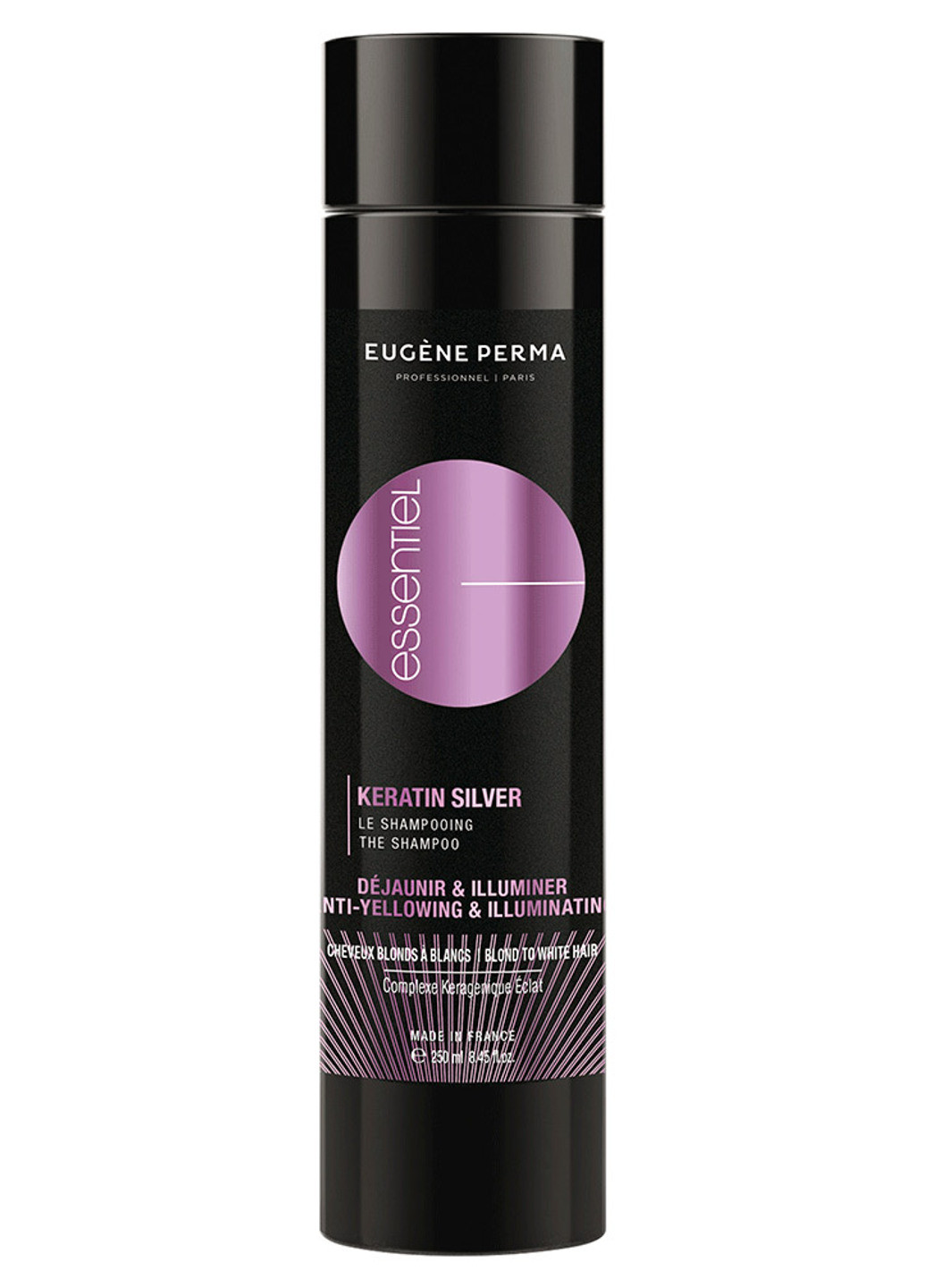 Шампунь для седых волос Essentiel Keratin Silver Shampoo 250 мл Eugene Perma (201695058)