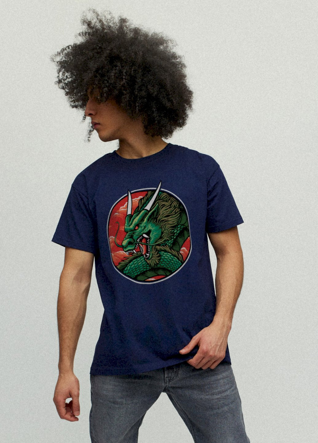 Темно-синя футболка чоловіча YAPPI