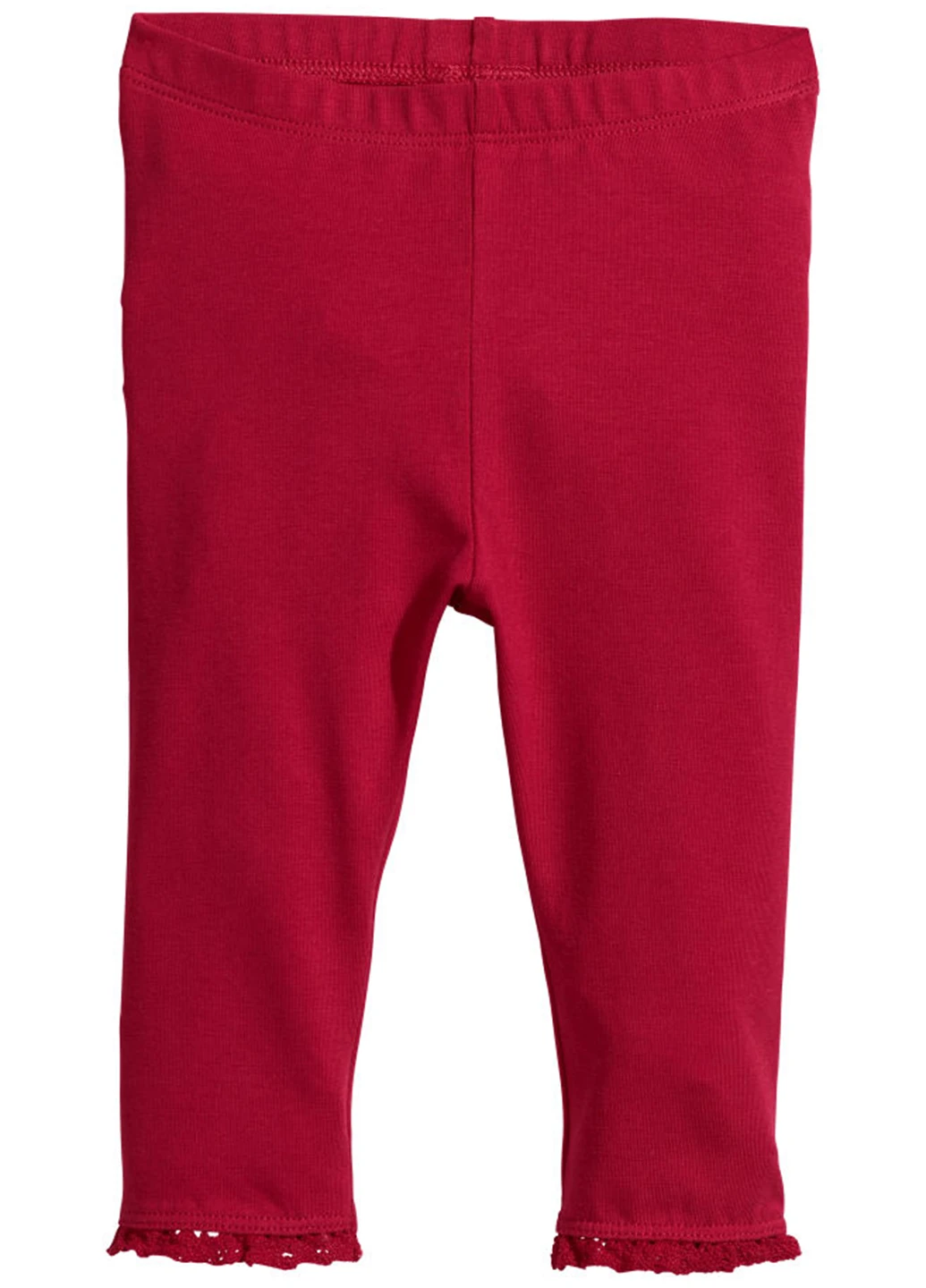 Темно-красные демисезонные леггинсы H&M