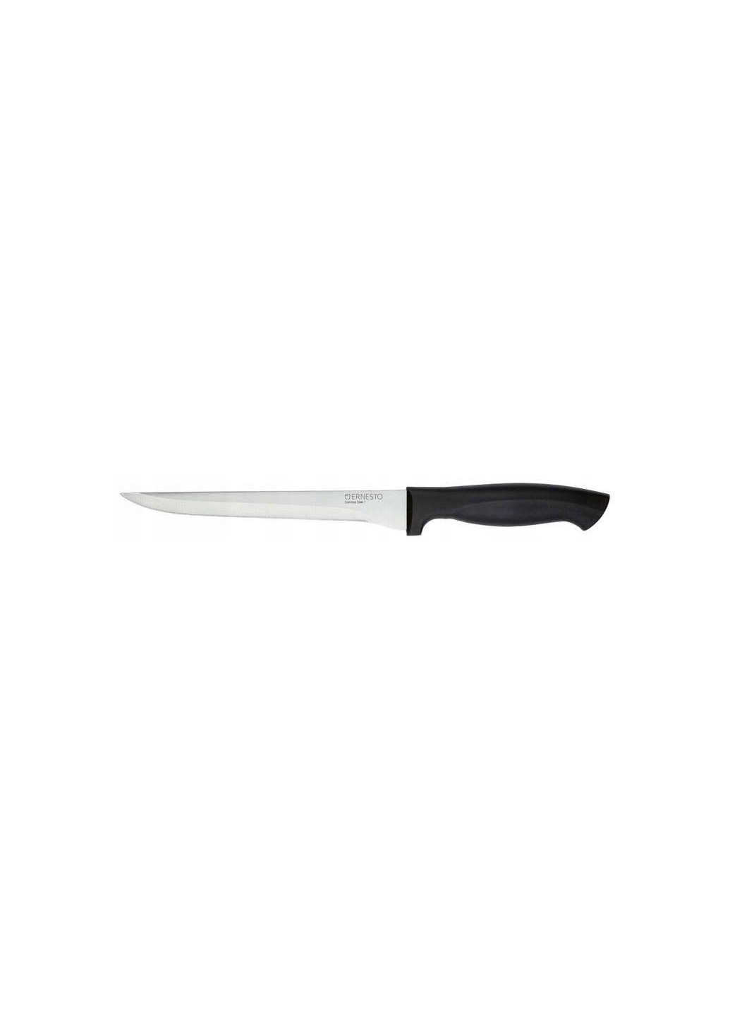 Кухонный нож поварской для мяса чорный Ernesto комбинированный