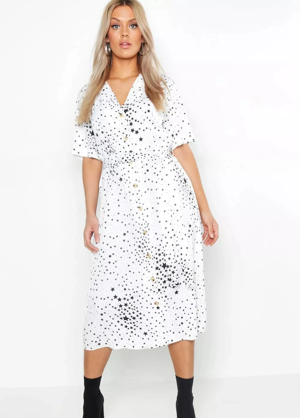 Білий сукня Boohoo