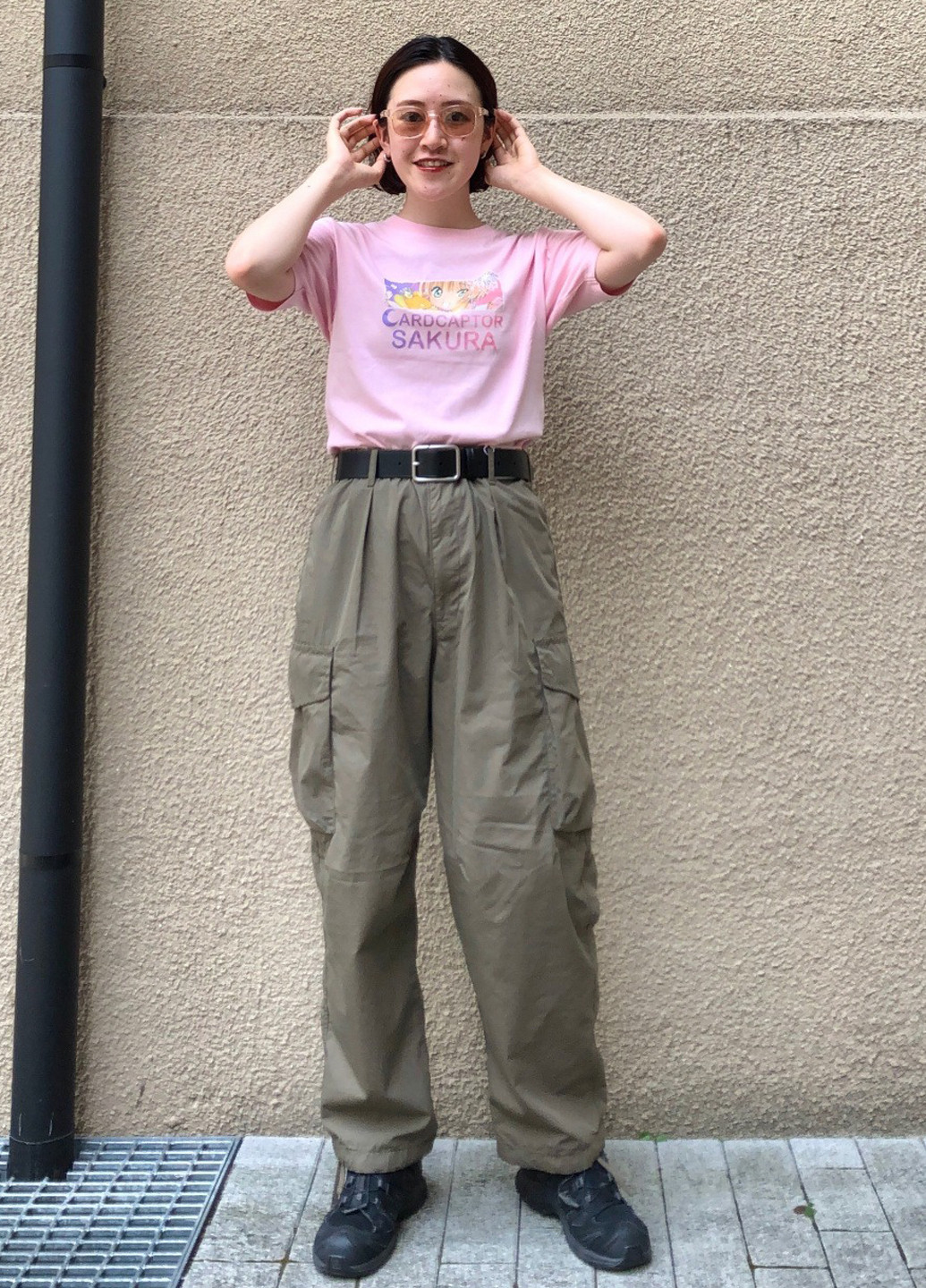 Розовая летняя футболка Uniqlo
