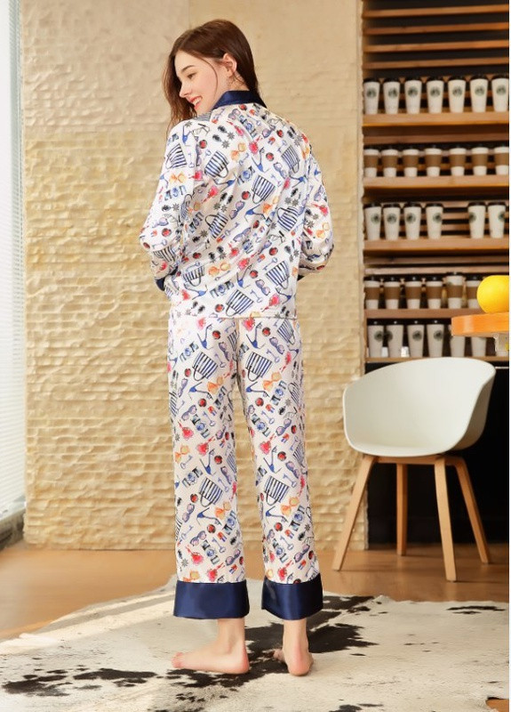Комбінована всесезон піжама жіноча парижанка рубашка + брюки Berni Fashion 54193