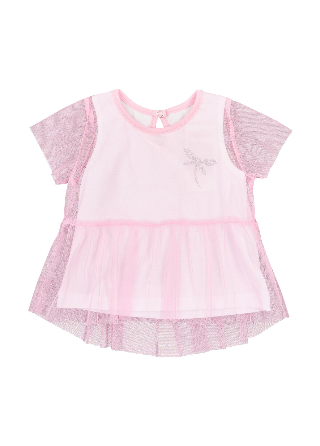 Светло-розовая летняя футболка Ляля