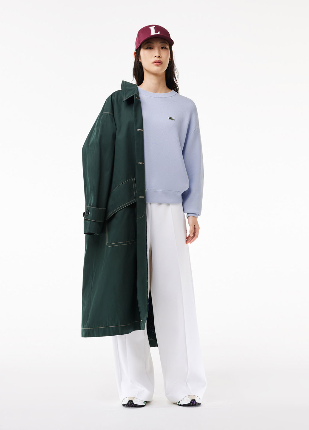 Світло-блакитний демісезонний джемпер джемпер Lacoste