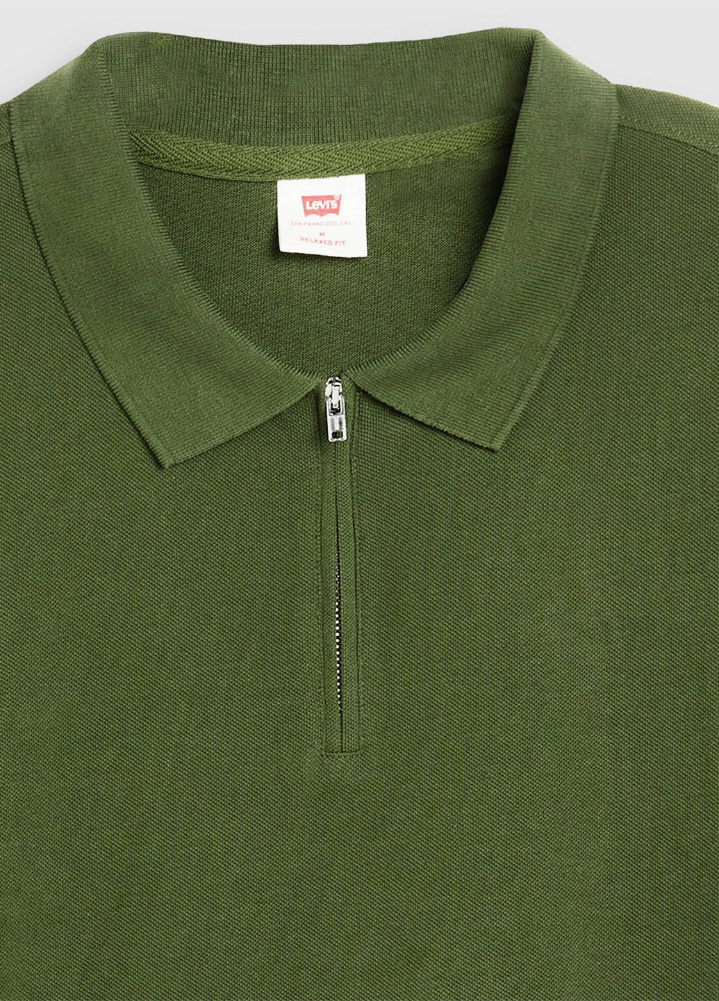 Зеленая футболка-поло для мужчин Levi's однотонная
