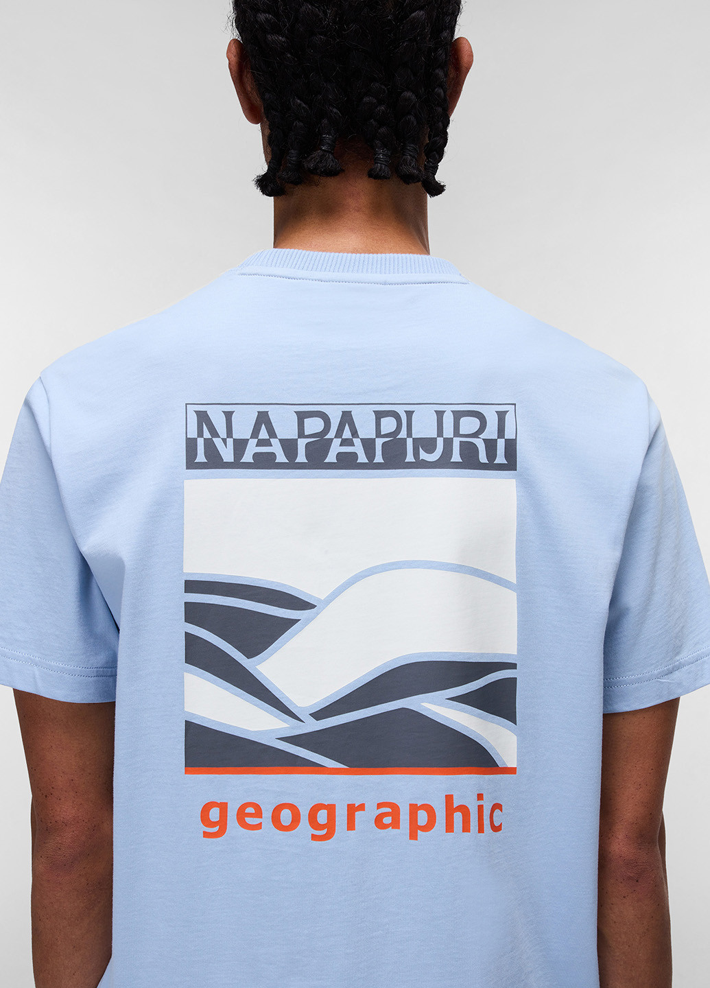 Блакитна футболка Napapijri