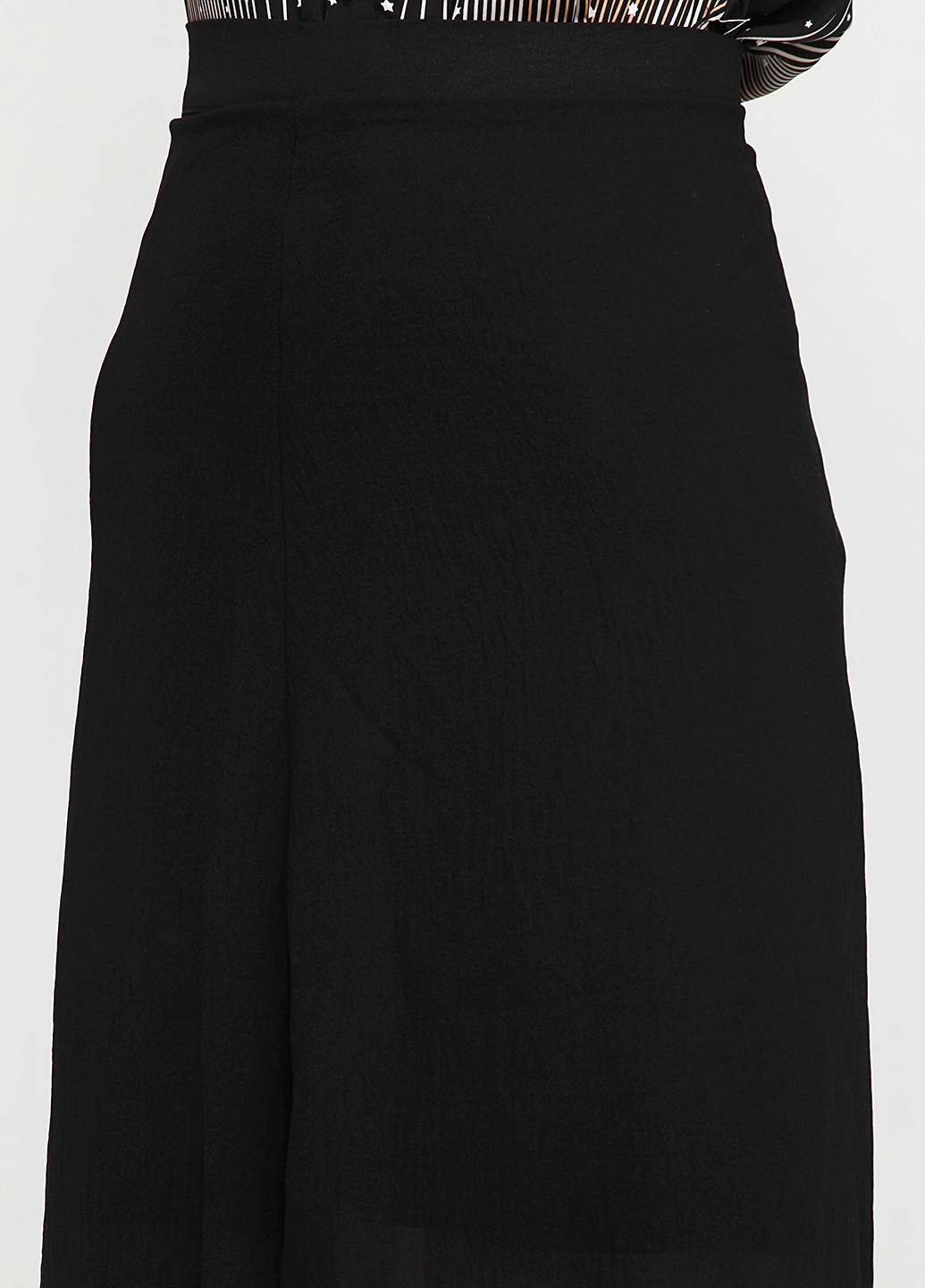 Черная кэжуал юбка Sassofono а-силуэта (трапеция)