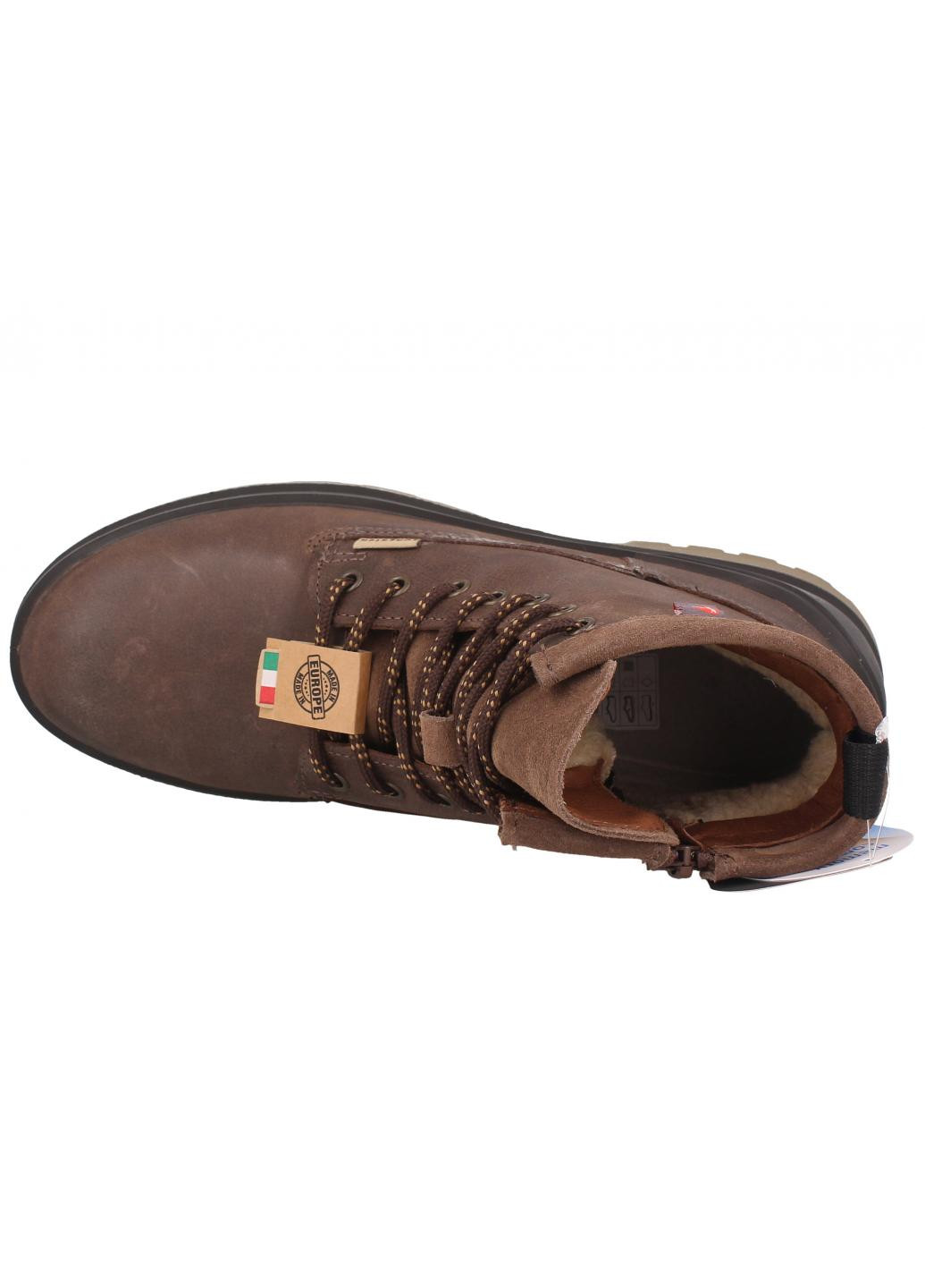Коричневые зимние мужские ботинки tewa primaloft 18401-17 made in europe Forester