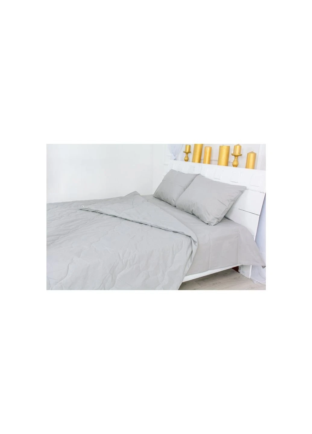 Ковдра MirSon антиалергенна Літня BamBoо №2376 Light Gray 200x220 (2200003031881) No Brand (254008997)