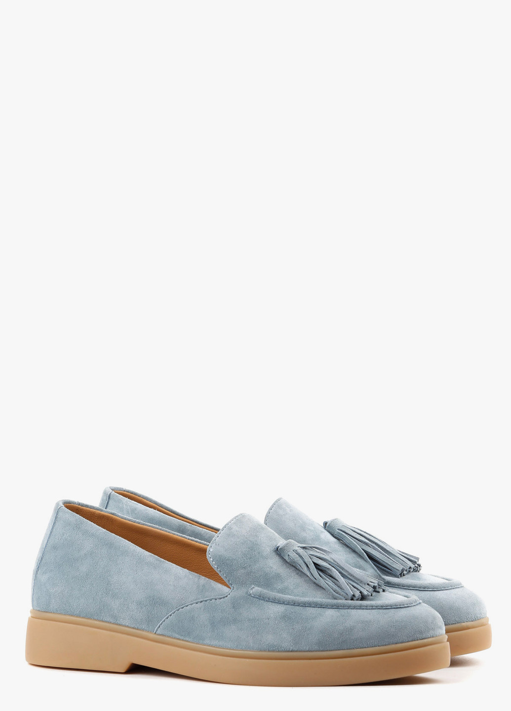 Le'BERDES Туфлі лофери блакитний з натуральна замша, україна — демісезон (302137731)