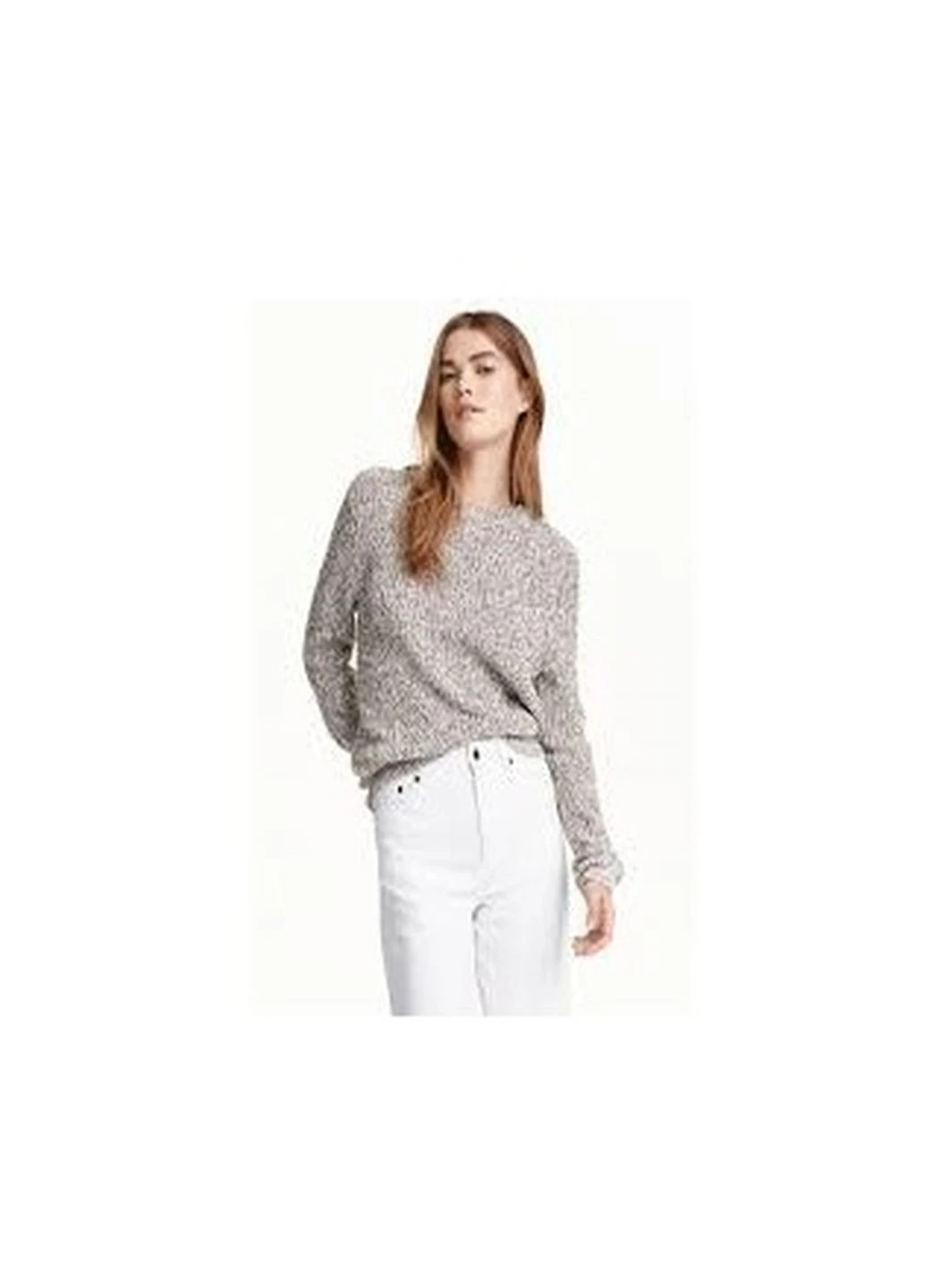Черно-белый демисезонный свитер H&M