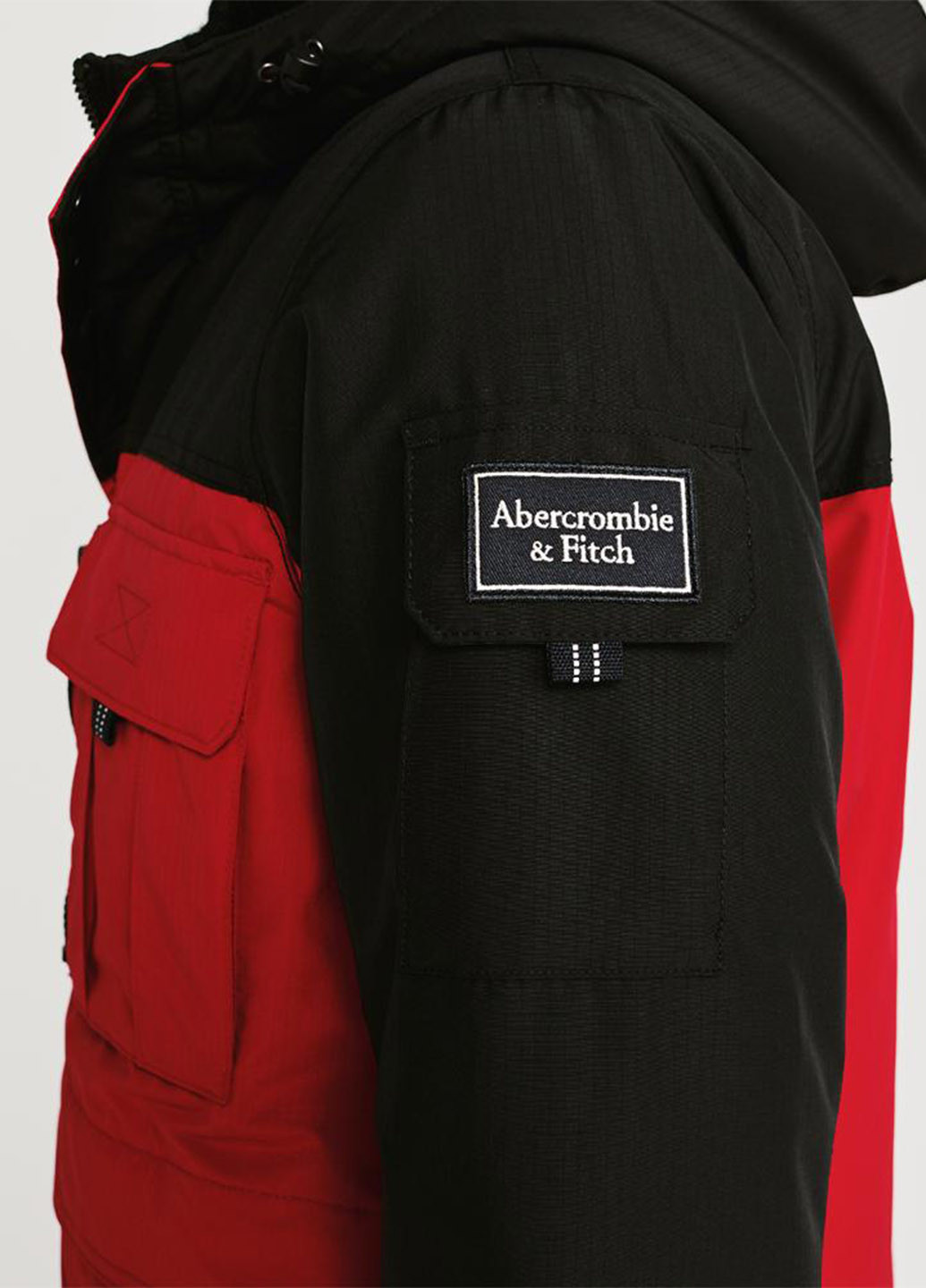 Червона демісезонна куртка Abercrombie & Fitch