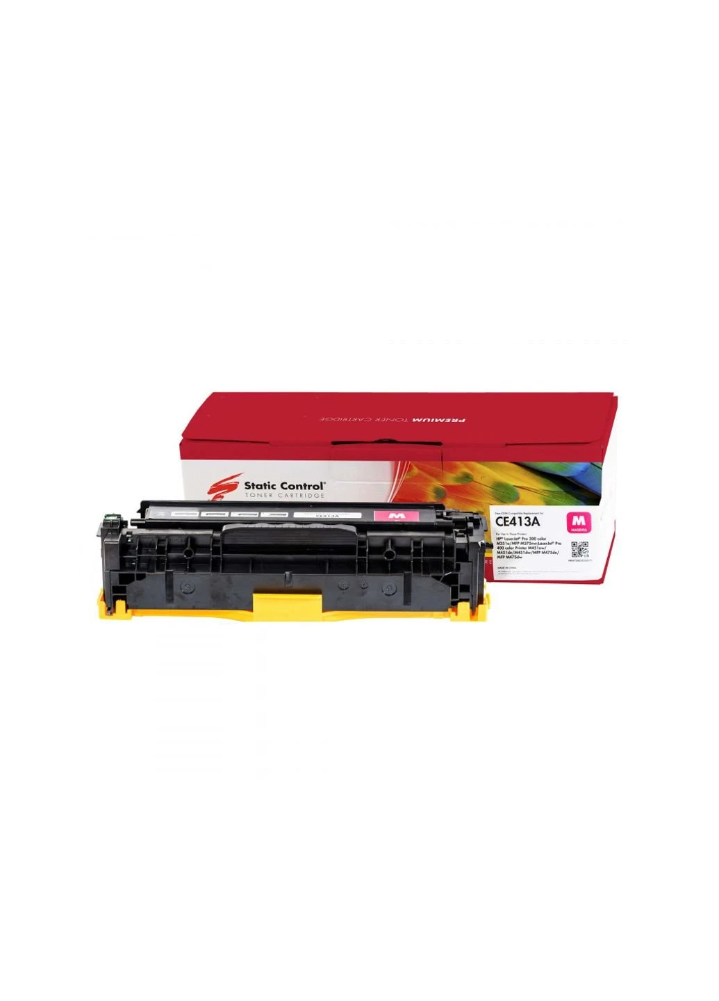 Картридж Static Control (002-01-LE413A) Vinga HP CE413A (305A) magenta Parrot (247617138)