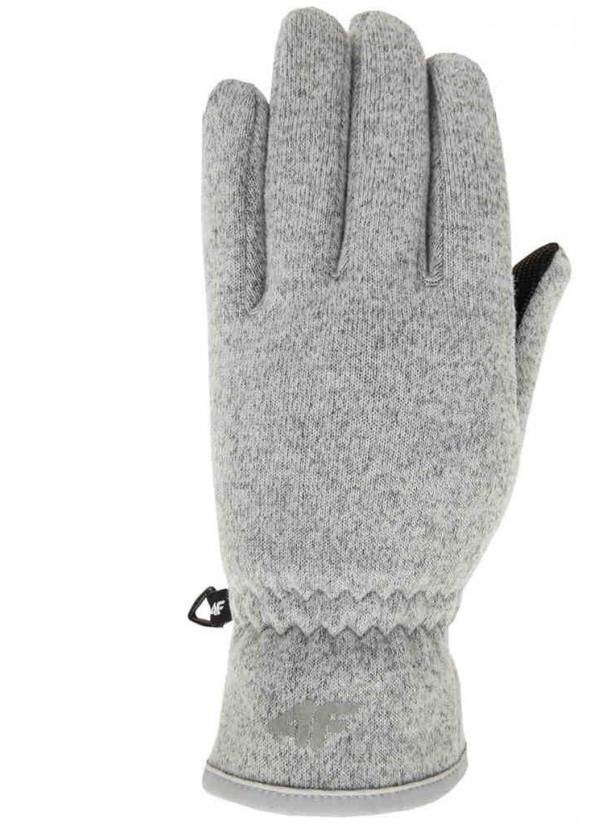 Флісові рукавиці сірі (C4Z16-RED002-1957) 4F однотонні сірі кежуали