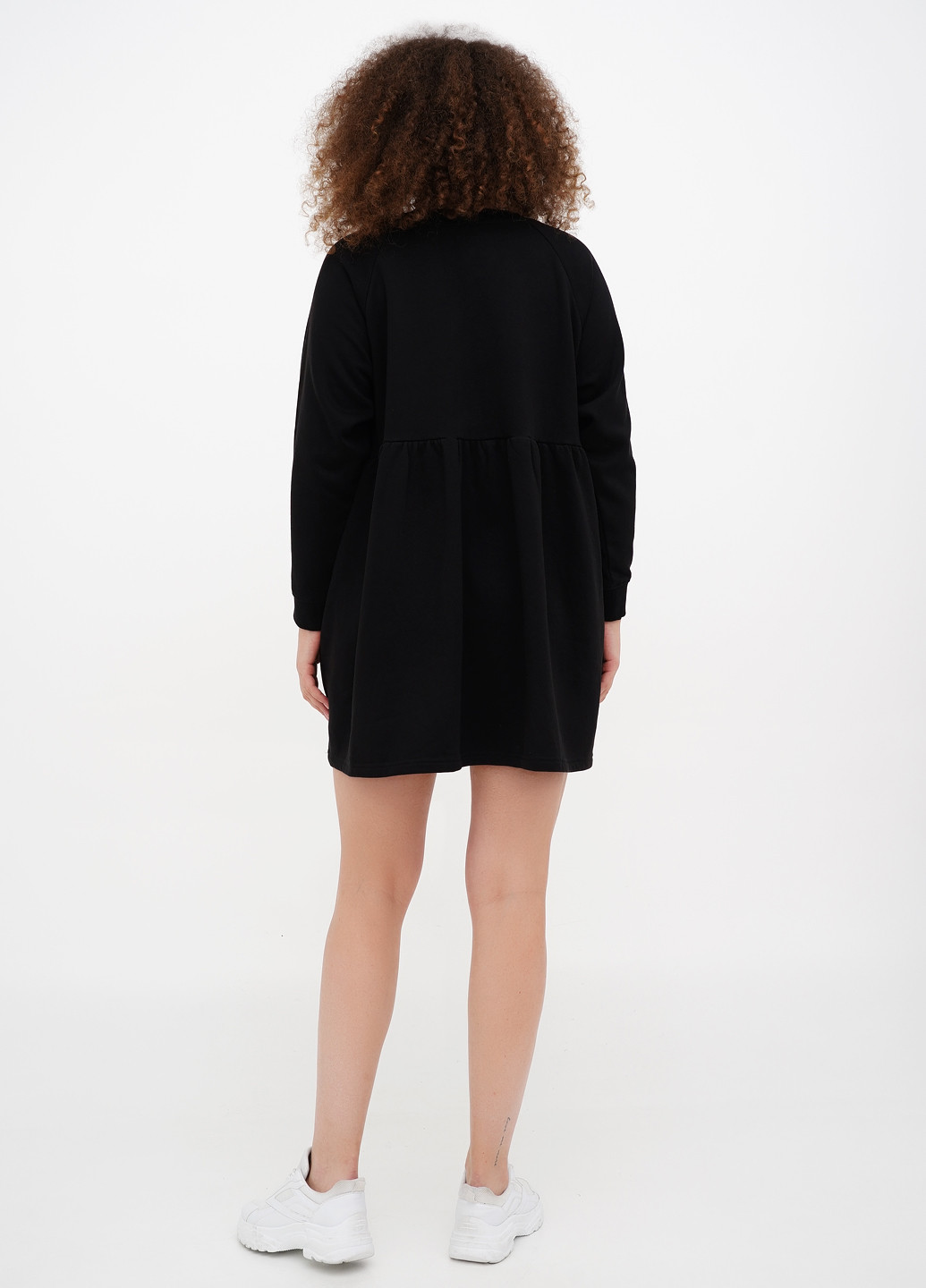 Черное кэжуал платье а-силуэт Monki однотонное