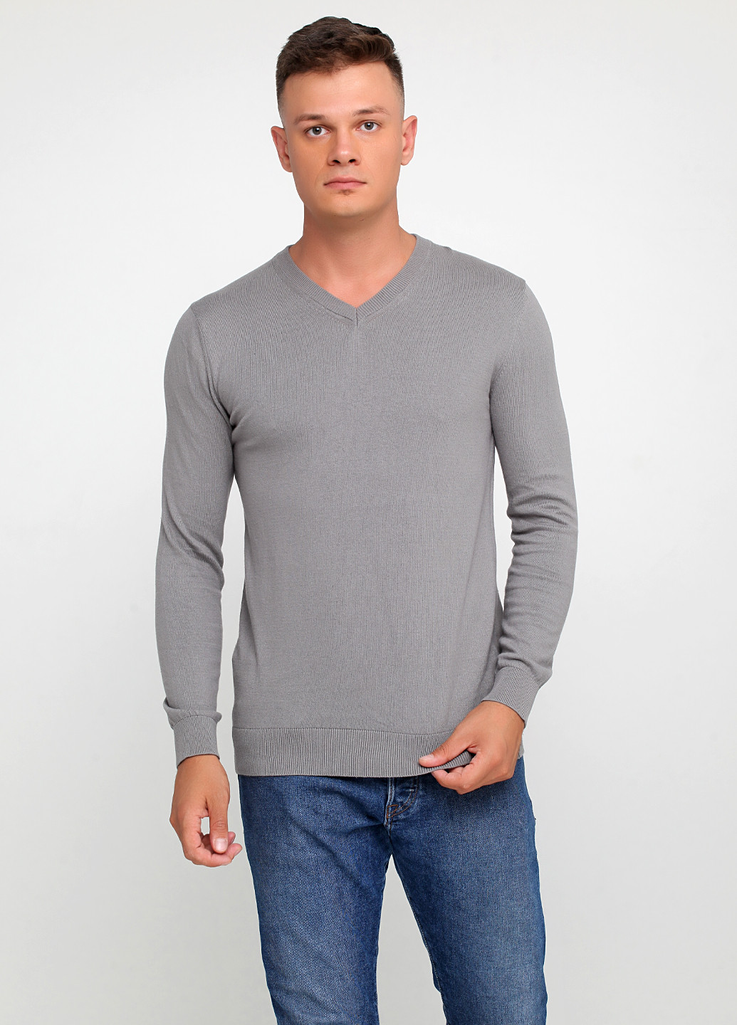 Сірий демісезонний пуловер пуловер RKDry