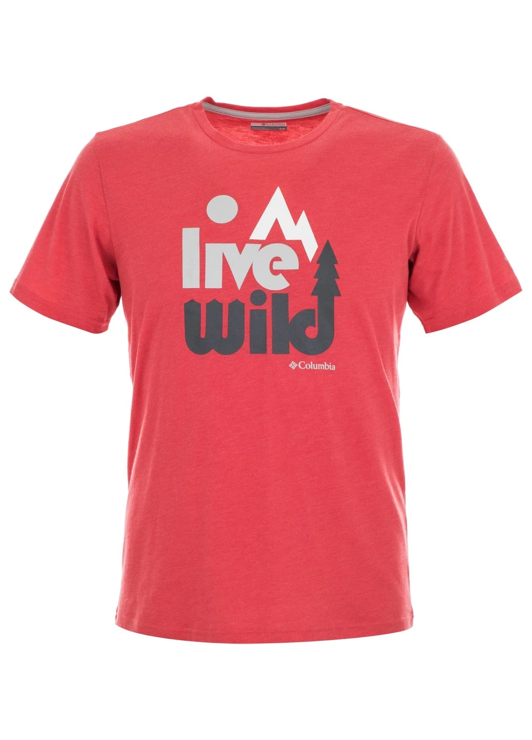 Красная 1872711-683 xxl футболка мужская warren grove™ tee красный р.xxl Columbia