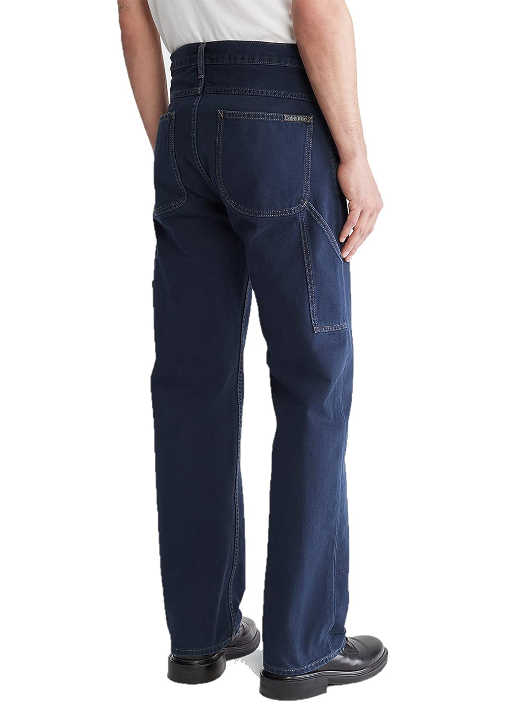 Темно-синие демисезонные прямые джинсы Calvin Klein
