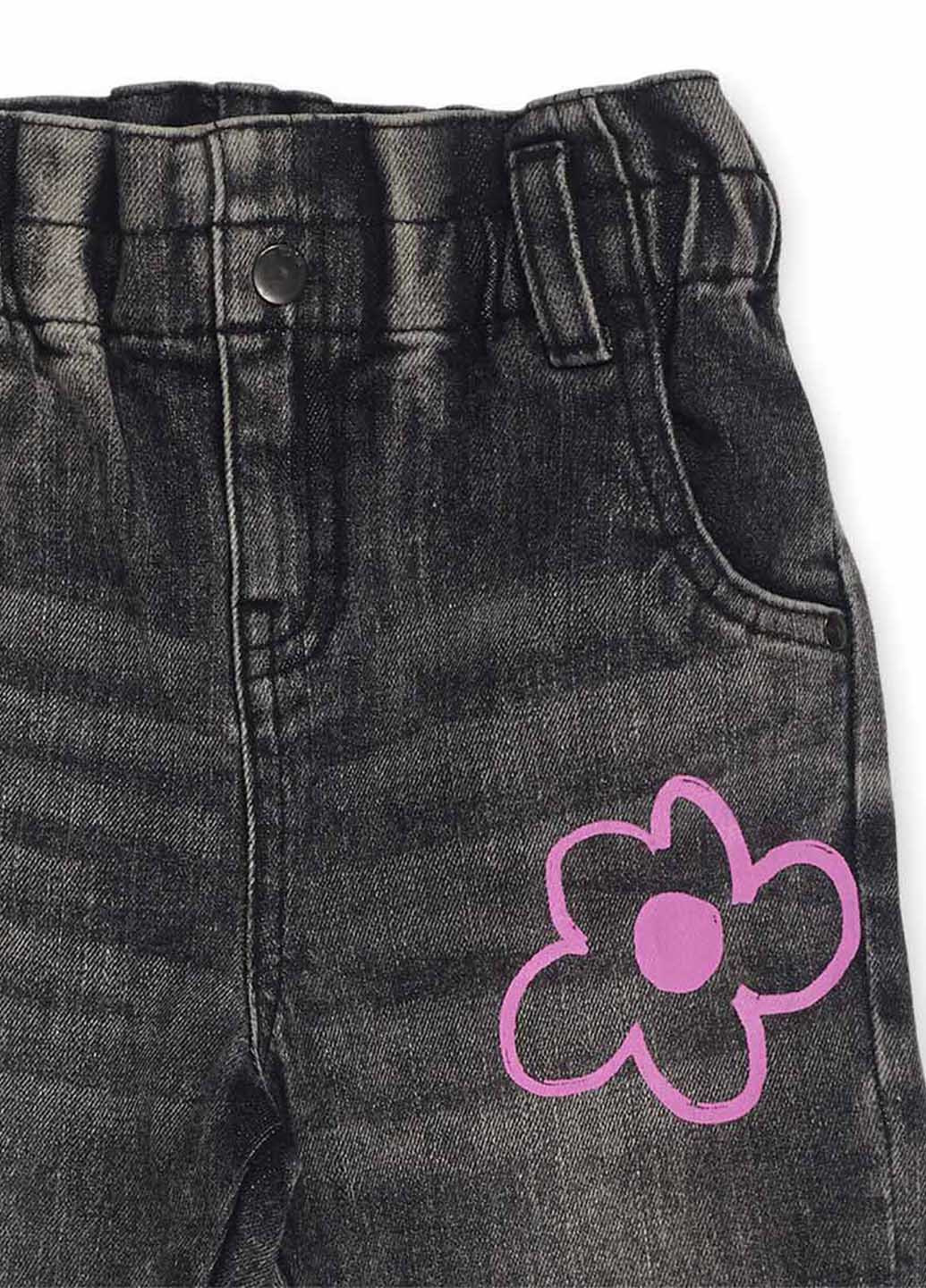 Темно-серые демисезонные зауженные джинсы Tuc Tuc