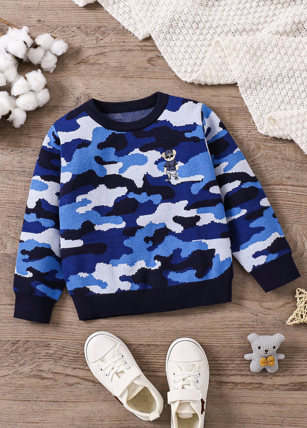 Синій демісезонний джемпер джемпер SHEIN