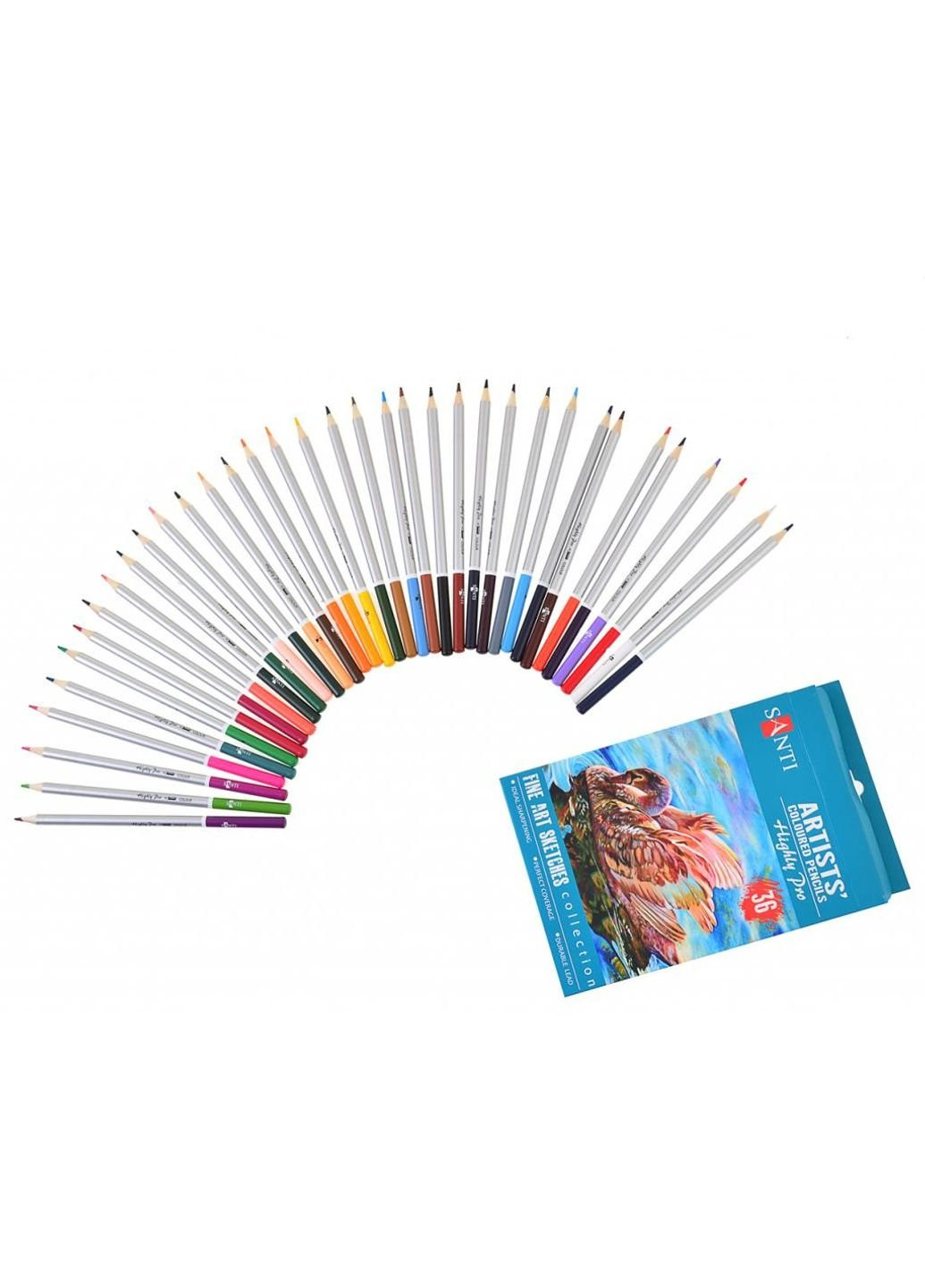 Олівці кольорові Highly Pro 36 шт (742393) Santi (254068317)