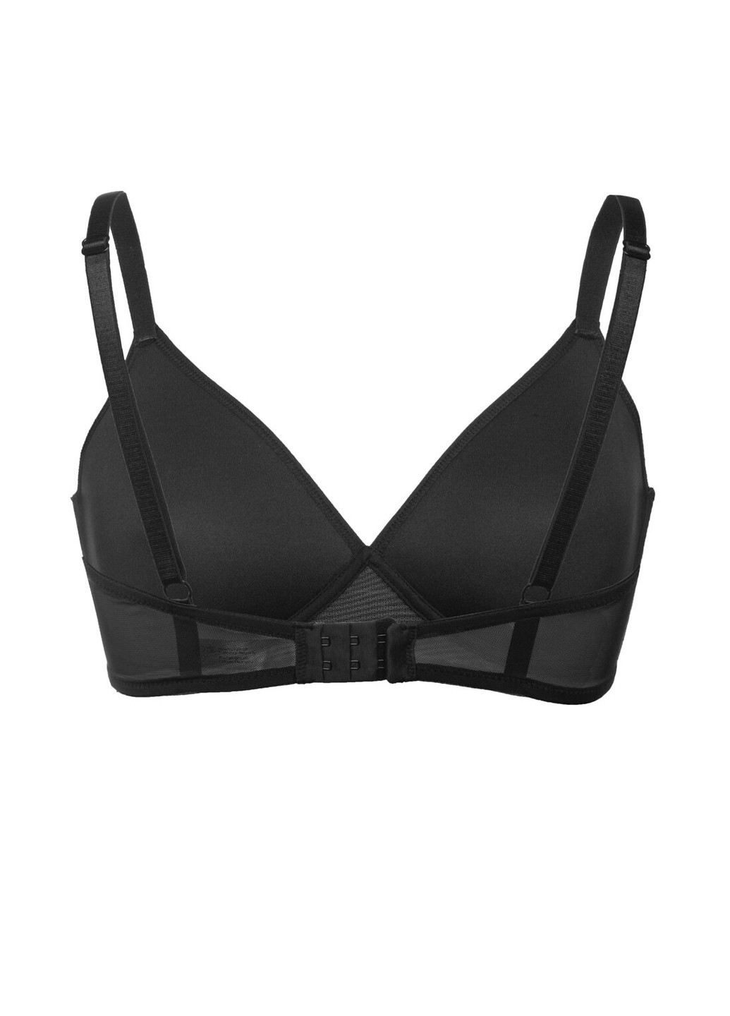 Чёрный бюстгальтер soft-bra без push-up из тонкого формованного материала монофлит без косточек (spacer) черный l1514a adelita Luna