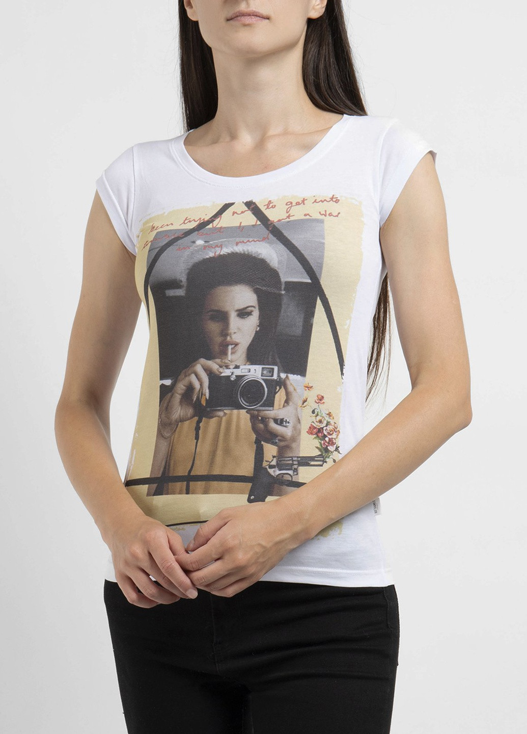 Белая футболка с принтом Ko Samui - (250382512)