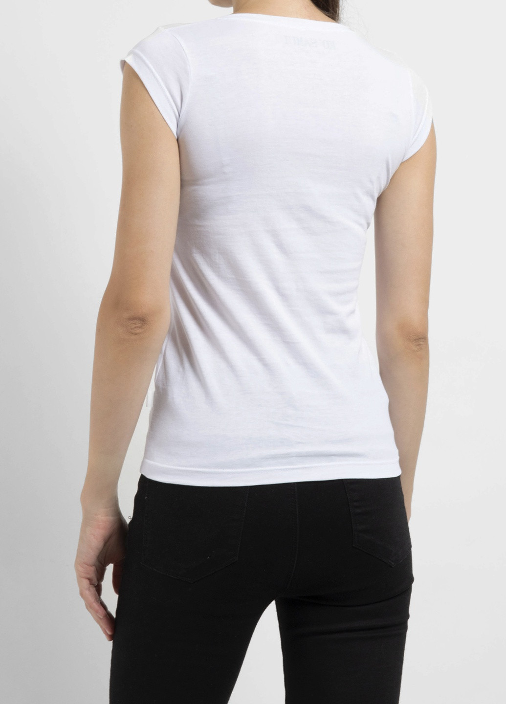 Белая футболка с принтом Ko Samui - (250382512)