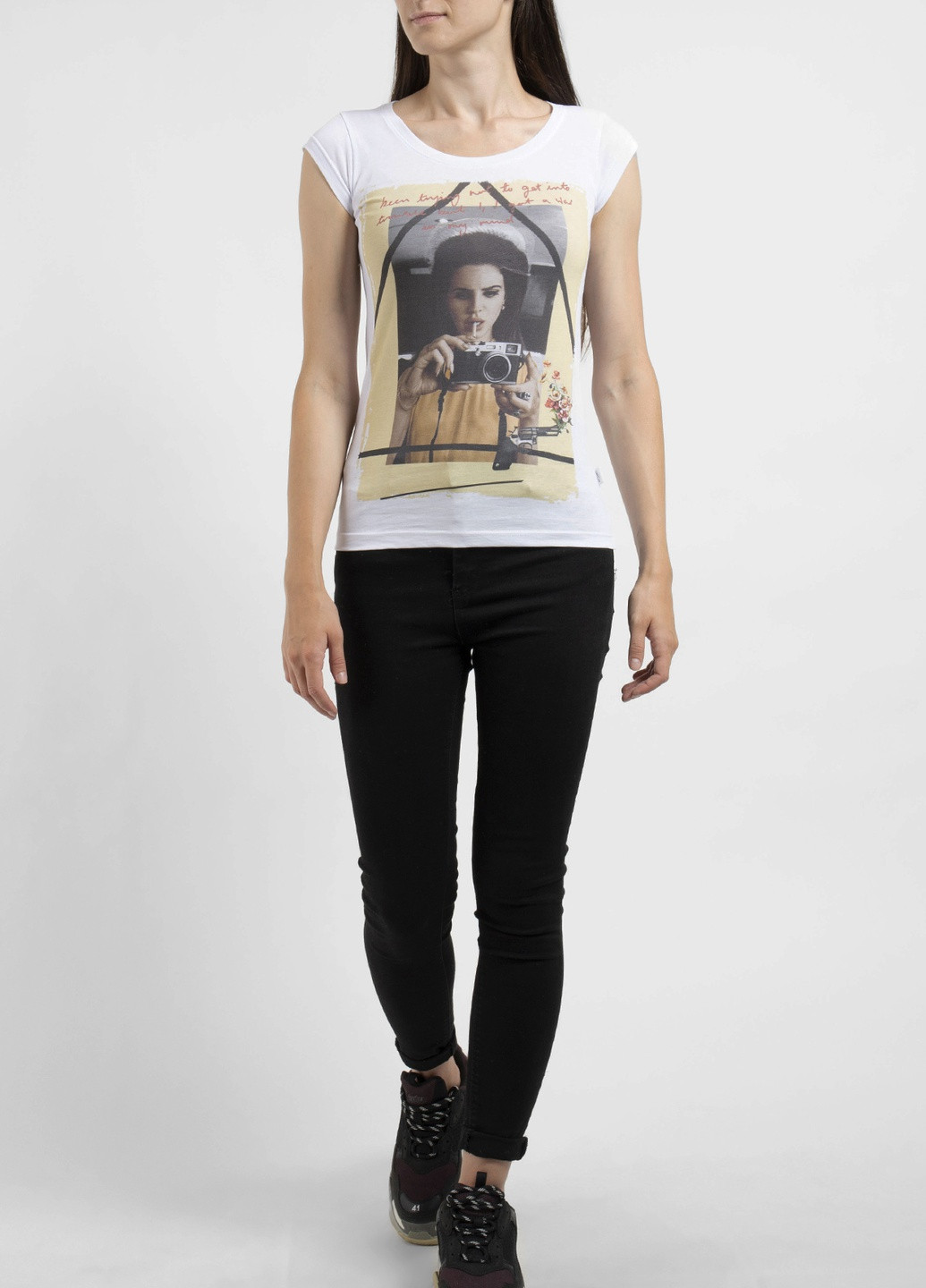 Белая футболка с принтом Ko Samui - (250382512)