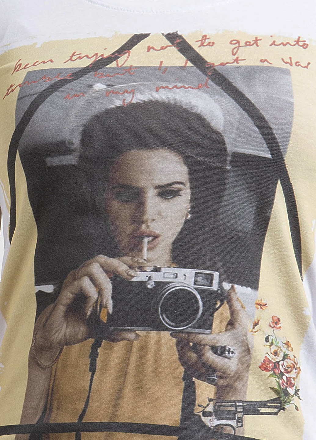 Белая футболка с принтом Ko Samui - (250382512)