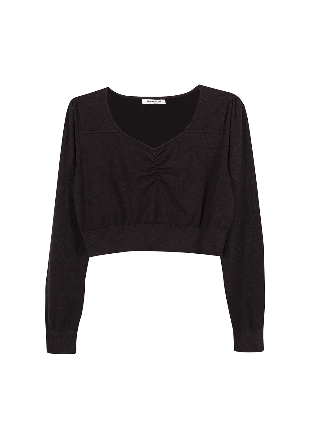 Черный демисезонный свитер пуловер Glamorous