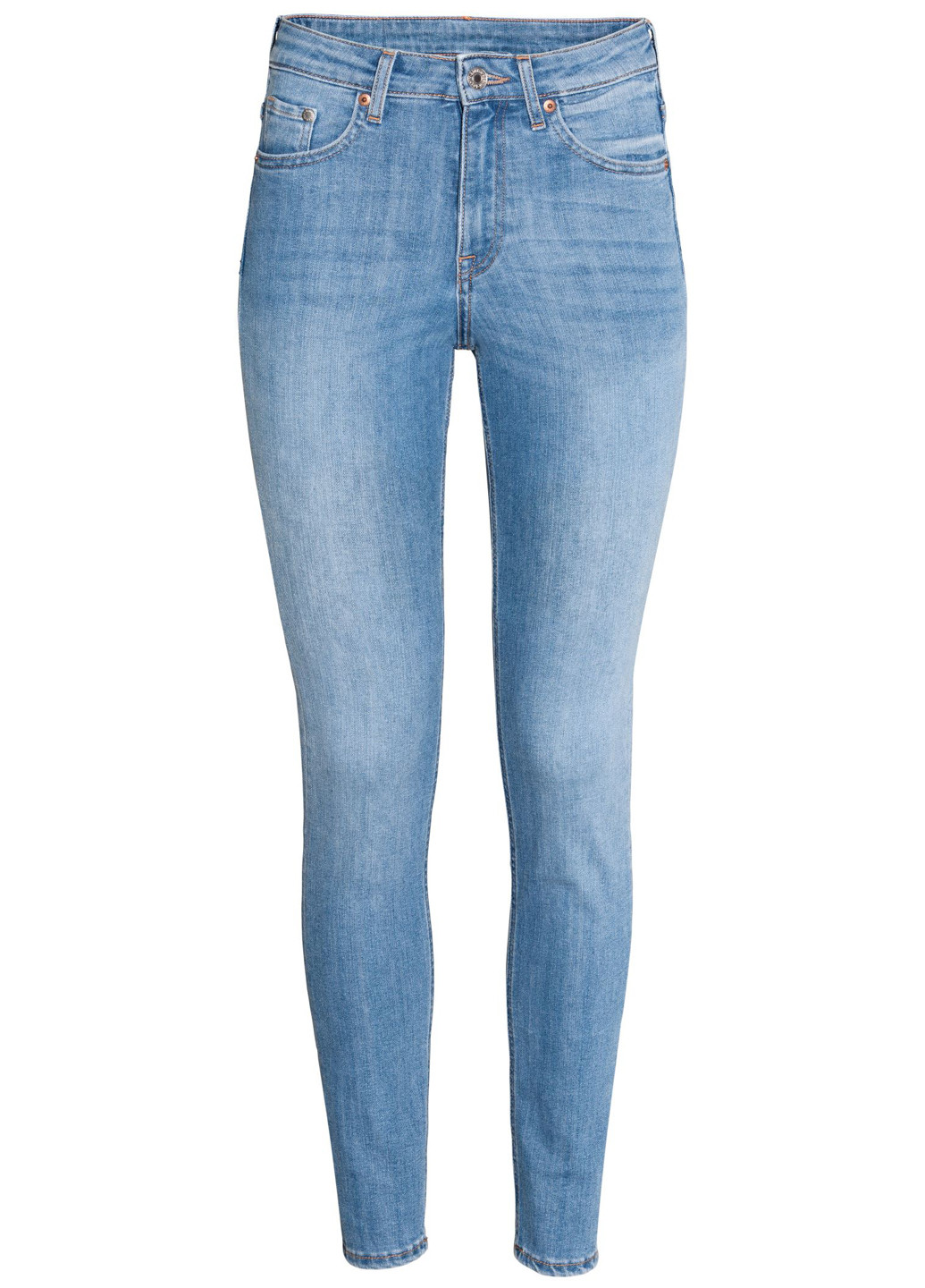Джинси H&M скінні блакитні джинсові бавовна